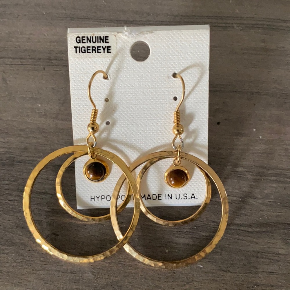 Gold Hoop Earrings (Brand New)